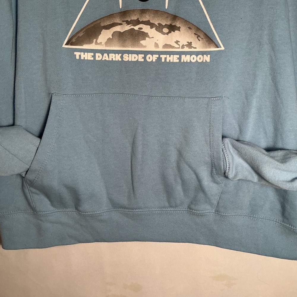 Pink Floyd Dark Side of the Moon Graphic Hoodie Blue Rock Band Sweatshirt - Picture 15 of 16